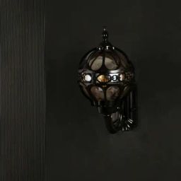 Whispering Homes Black Metal Serenara Outdoor Wall Light-picture-42