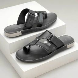 Ruosh Men's Meg Black Toe Ring Sandals-picture-32