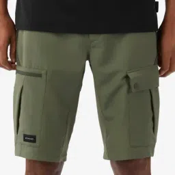 FORCLAZ By Decathlon Men Olive Regular Fit Shorts-image-72