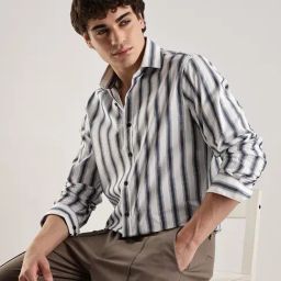 Calvin Klein Jeans Turtledove Stripes Regular Fit Shirt-picture-45