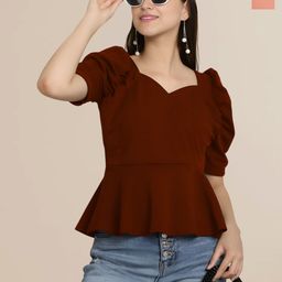 Mast & Harbour Pack Of 2 Women Solid Peplum Top-image-58
