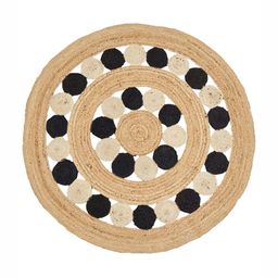 Art Avenue Nelson Beige & White Textured Round Floor Jute Carpet-18
