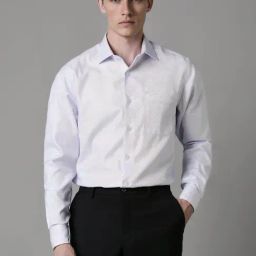 Louis Philippe Blue Cotton Regular Fit Checks Shirt-picture-27