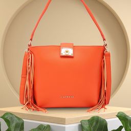 Caprese PU Structured Shoulder Bag with Tasselled-29
