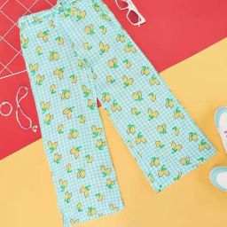Pantaloons Junior Blue & Yellow Printed Pants-image-78