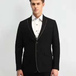 Arrow Black Slim Fit Blazer-image-98