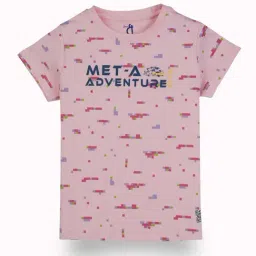 Gini & Jony Kids Pink Printed Top-image-32
