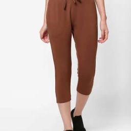 Sweet Dreams Brown Mid Rise Sports Capris-image-59