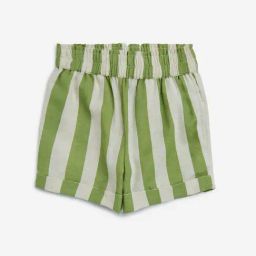 Utsa Kids by Westside Green Stripe Printed Cotton-Blend Shorts-image-43