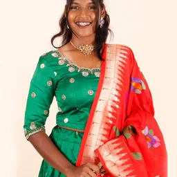 Avishya Semi-Stitched Lehenga & Blouse With Dupatta image 1