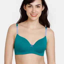 Zivame Green Half Coverage T-Shirt Bra-image-38