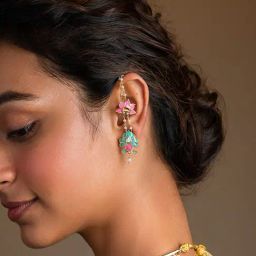 Shaya Navrai Majhi 18k Gold-Plated Brass Earrings-image-29