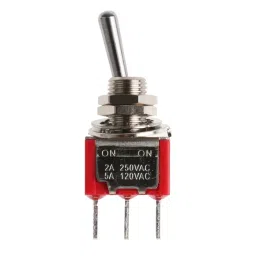 RS PRO Toggle Switch PCB Mount On-On SPDT Through Hole Terminal 250 V AC, 7347066P-54
