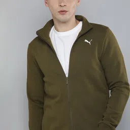 Puma Men Olive Full-Zip Slim Fit Sporty Jacket-picture-18