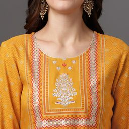 Anouk Ethnic Printed Kurta Set With Dupatta image 2