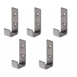 Screw Tight T180301SS-5 Stainless Steel Silver Utility Long Robe Hook (Pack of 5)-picture-41