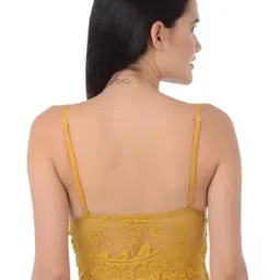Da Intimo Mustard Non Wired Non Padded Bralette-68