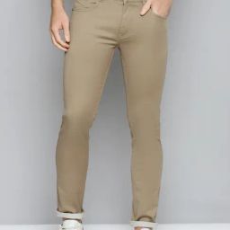 Allen cooper Beige Regular Fit Jeans-image-7
