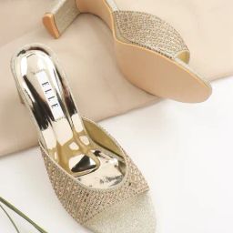 Elle Women's Gold Ethnic Sandals-image-72