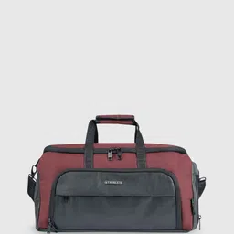 THE HOLISTIK Colourblocked Large Leather Duffel Bag With Detachable Strap & Handle-picture-18