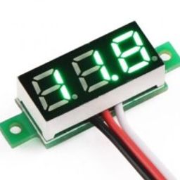 0.28inch 0-100V Three Wire DC Voltmeter Green-42