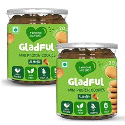 Gladful Almondy Protein Mini Cookies For Kids & Families Pack of 2- 150 gm Each-picture-8