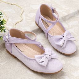 Cute Walk by Babyhug Bellies with Velcro Closure & Bow Applique - Purple-image-57