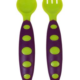 BOXOT IMPEX Ultra Soft Baby Spoon Set for Baby Feeding Non Toxic BPA Free Baby Training Feeding Spoon & Fork Set Easy Grip Handle  (Color may vary)-16