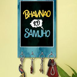 999 Store Key Stand for Wall Holder Wall Mount Hanger Organizer  Bhavnao Ko Smjho Key Stand for Wall  (mdf_7.5 X12 Inch)-image-51