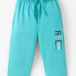 Doreme Single Jersey Knit Three Fourth Leggings With Text Print - Paris Green-image-83