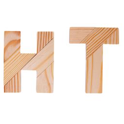 TOYPENTER H&T-Shaped Puzzle Wooden Brain Puzzles for Kids & Adult Challenge Wooden Brain Teasers Puzzle Games for Family Party Favor - Brain Games for Kids & Toddlers 10 Pieces (Pack of 2)-15
