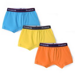 Pine Kids Cotton Elastane Knit Solid Colour Trunks Pack of 3 (Colour May Vary)-image-67