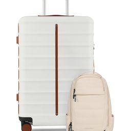 Assembly Large Polycarbonate Luggage (93 Liters) - Hard Check-In Trolley Bag (28 inches) with Laptop Backpack 22L (Blue) - Odyssey-image-63