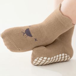 Bembika Cotton Animal Face Designed Socks - Brown-image-94