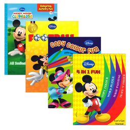 Disney Colouring & Activity Fun Books Combo 18 Set of 4-12