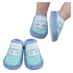 Bembika Owl Designed Applique Detailed Socks Shoe - Sky Blue-picture-23