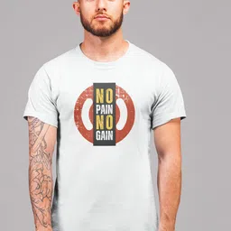 MASTI TEES Printed Pure Cotton Relaxed Fit Round Neck T-Shirt-picture-2
