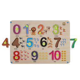 MINDMAKER Wooden Puzzle with Knobs - Multicolour image 3