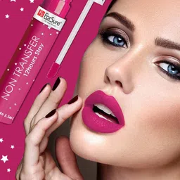 ForSure Stay Matte Non Transfer 12 Hours Stay Liquid Lipstick 2.5ml - Fuchsia Pink 115 image 4