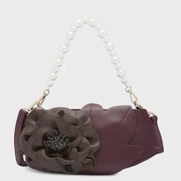 Caprese Brown Floral Medium Handbag-image-15