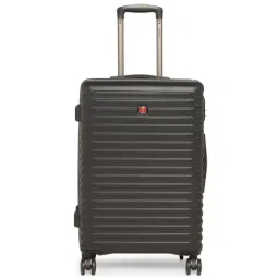 Swiss Brand Dublin Black Medium Hard Trolley Bag - 24 cm-picture-43