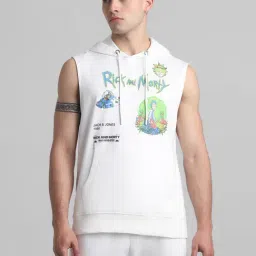 Jack & Jones Cloud Dancer Cotton Regular Fit Printed Hooded T-Shirt-image-74