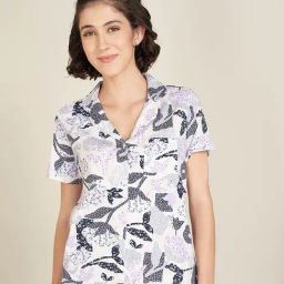 Dreamz By Pantaloons White Comfort Fit Sleepwear Top-image-42