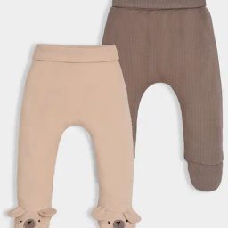 MiArcus Girls Multicolor Solid Leggings (Pack of 2)-image-66