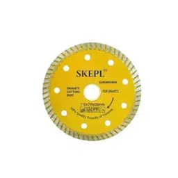 SKEPL 4 inch 110 mm Diameter Yellow Turbo Diamond Saw Blade for Stone, Granite, Tile-picture-28