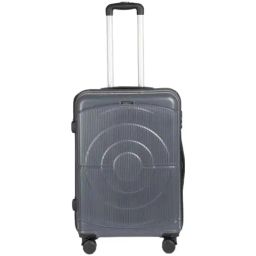 Teakwood Leathers Grey 8 Wheels Medium Hard Cabin Trolley Bag-image-37