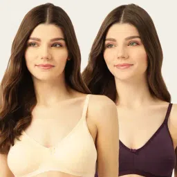Lady Lyka Multicolor Non Wired Non Padded T-Shirt Bra (Pack Of 2)-image-51