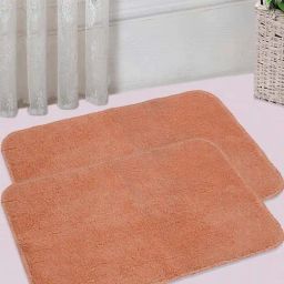 Saral Home Orange Cotton 1040 GSM Rugs - Set of 2-image-92
