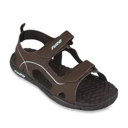 Furo by Red Chief Men's Chocolate Brown Floater Sandals-picture-41