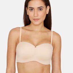 Zivame Beige Non Wired Padded Full Coverage Bra-image-5
